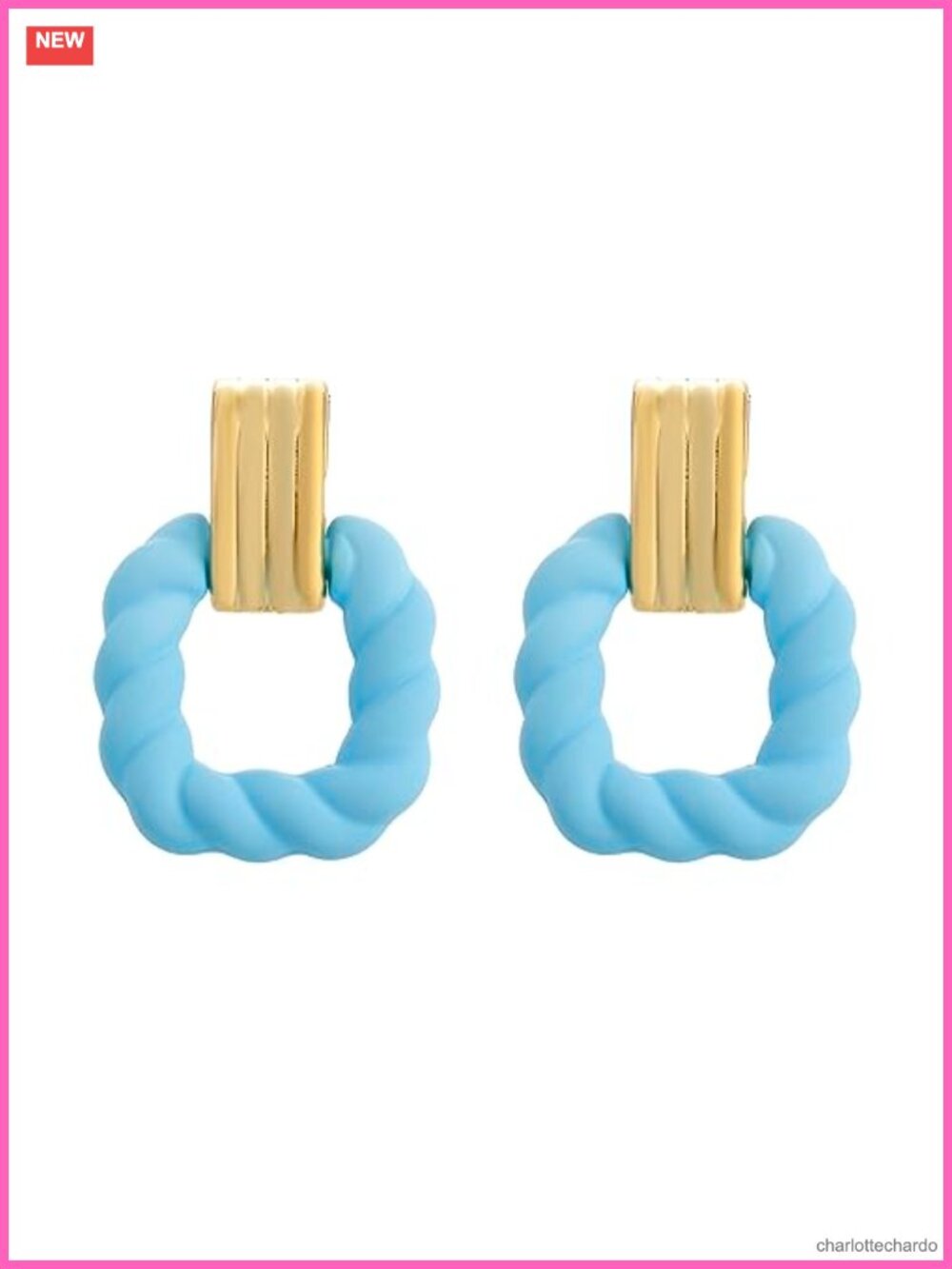 Acrylic Geometric Rectangle Dangle Earrings Twisted Statement Jewelry